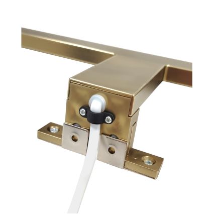 Illuminazione a LED per specchio da bagno LED/8W/230V 4000K 50 cm IP44 oro opaco