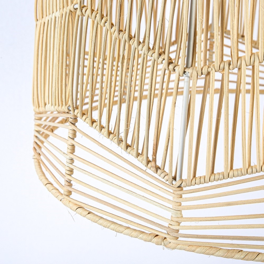Lampadario a sospensione con filo PELO 1xE27/40W/230V diametro 50 cm rattan