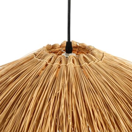 Lampadario a sospensione con filo NATURALEZA 1xE27/40W/230V diametro 55 cm rattan