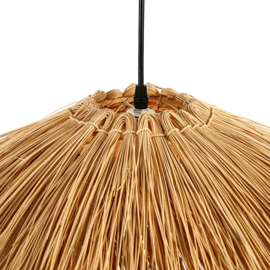 Lampadario a sospensione con filo NATURALEZA 1xE27/40W/230V diametro 55 cm rattan
