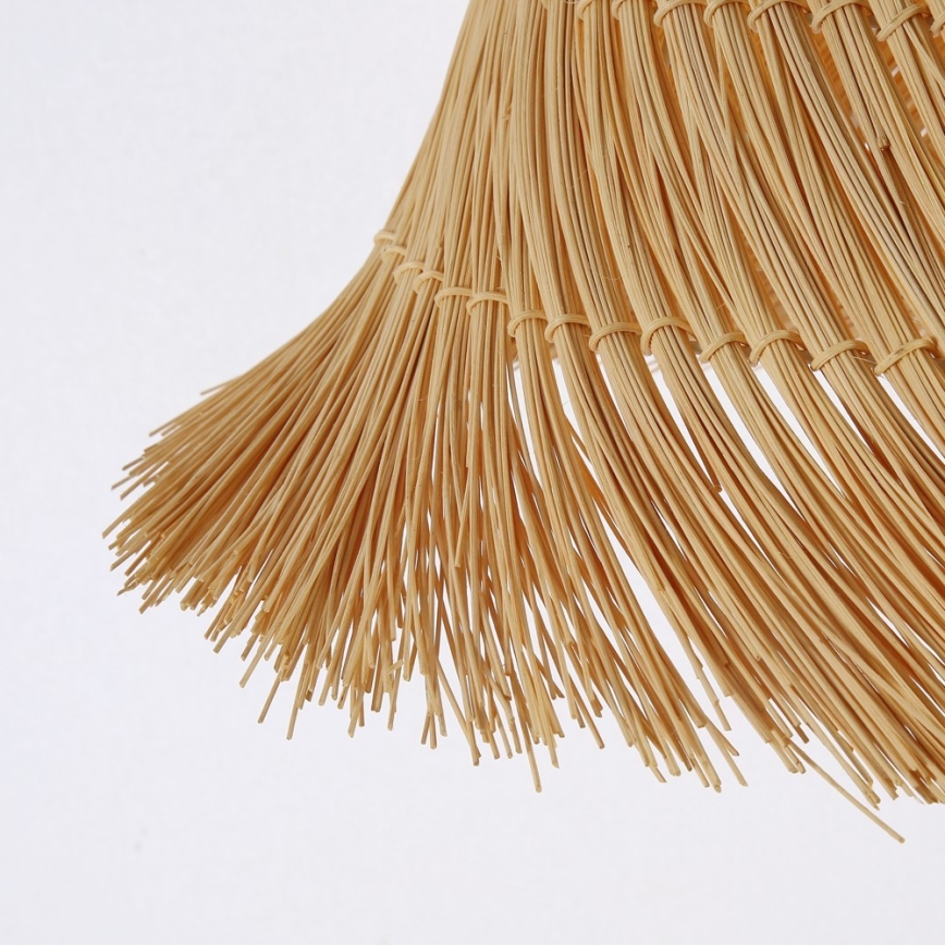 Lampadario a sospensione con filo NATURALEZA 1xE27/40W/230V diametro 45 cm rattan