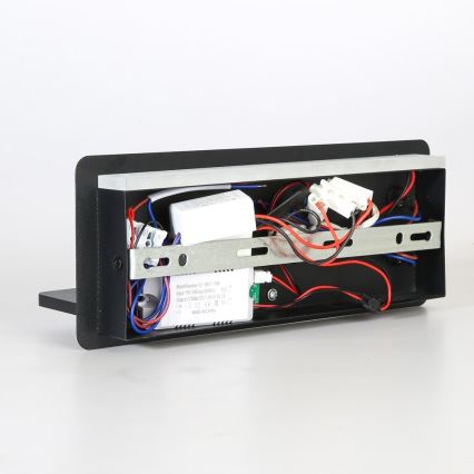 Immax 08287L - LED Faretto da parete con ripiano, porta USB e ricarica wireless Be PREPARE LED/3W/230V + LED/3W nero