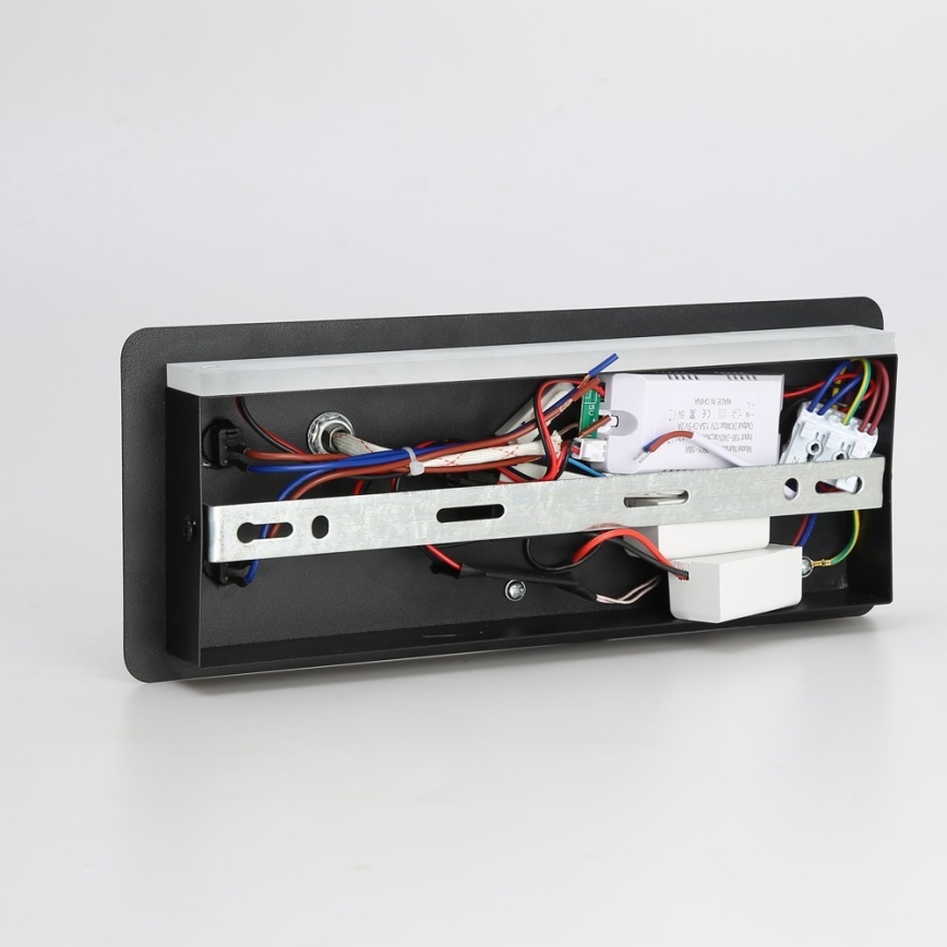 Immax 08288L - LED Faretto da parete con ripiano, porta USB e ricarica wireless Be PREPARE LED/3W/230V + LED/3W nero