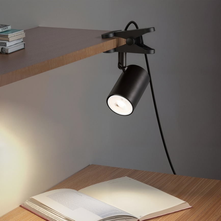 Lampada a clip PUNTO 1xGU10/9W/230V nera