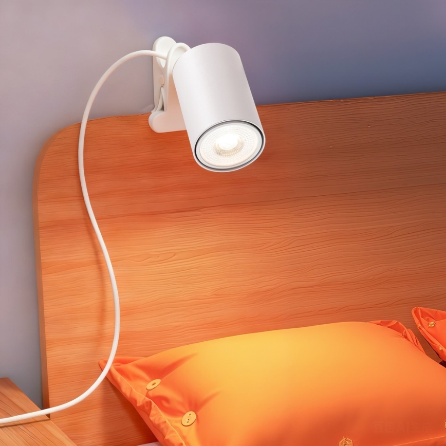 Lampada con morsetto PUNTO 1xGU10/9W/230V bianca