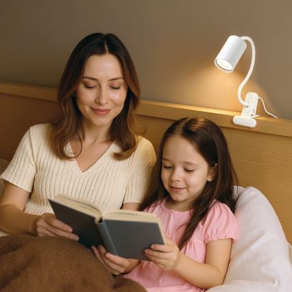 Lampada flessibile con morsetto PUNTO 1xGU10/9W/230V bianca