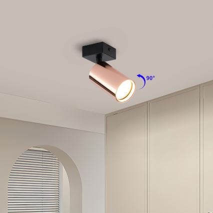 Faretto PUNTO 1xGU10/9W/230V oro rosa