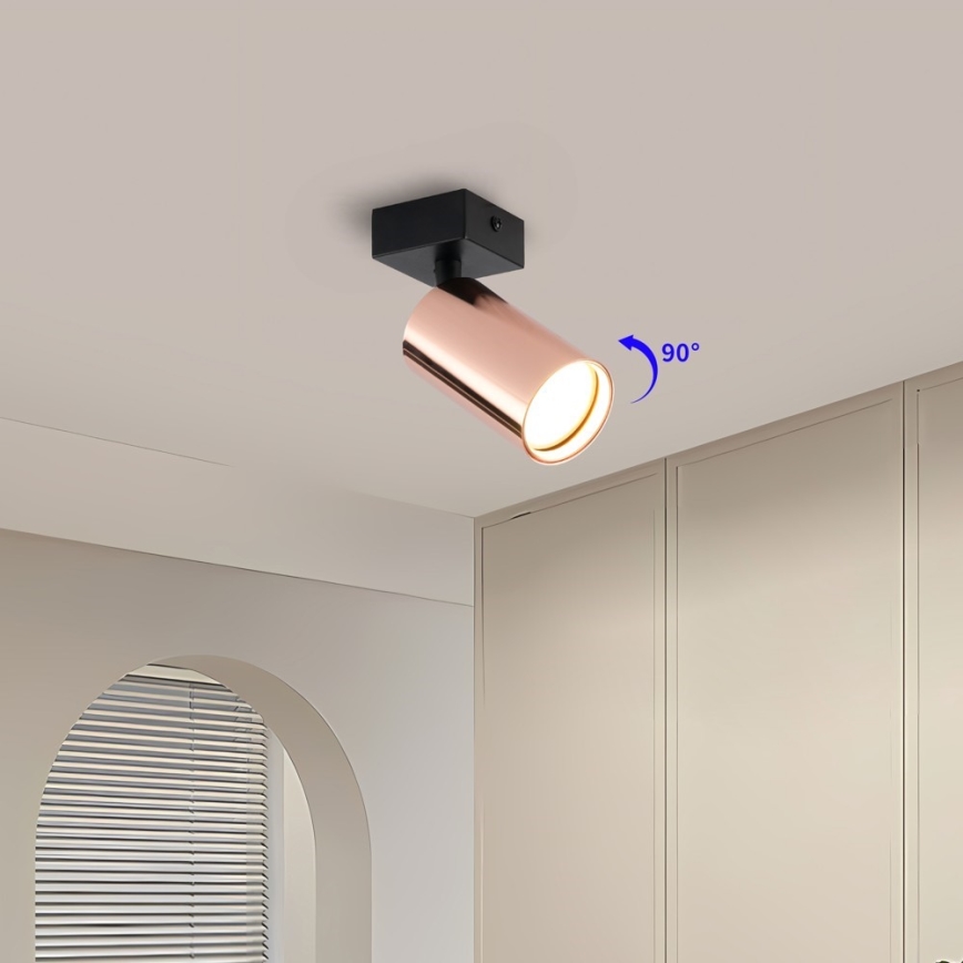 Faretto PUNTO 1xGU10/9W/230V oro rosa