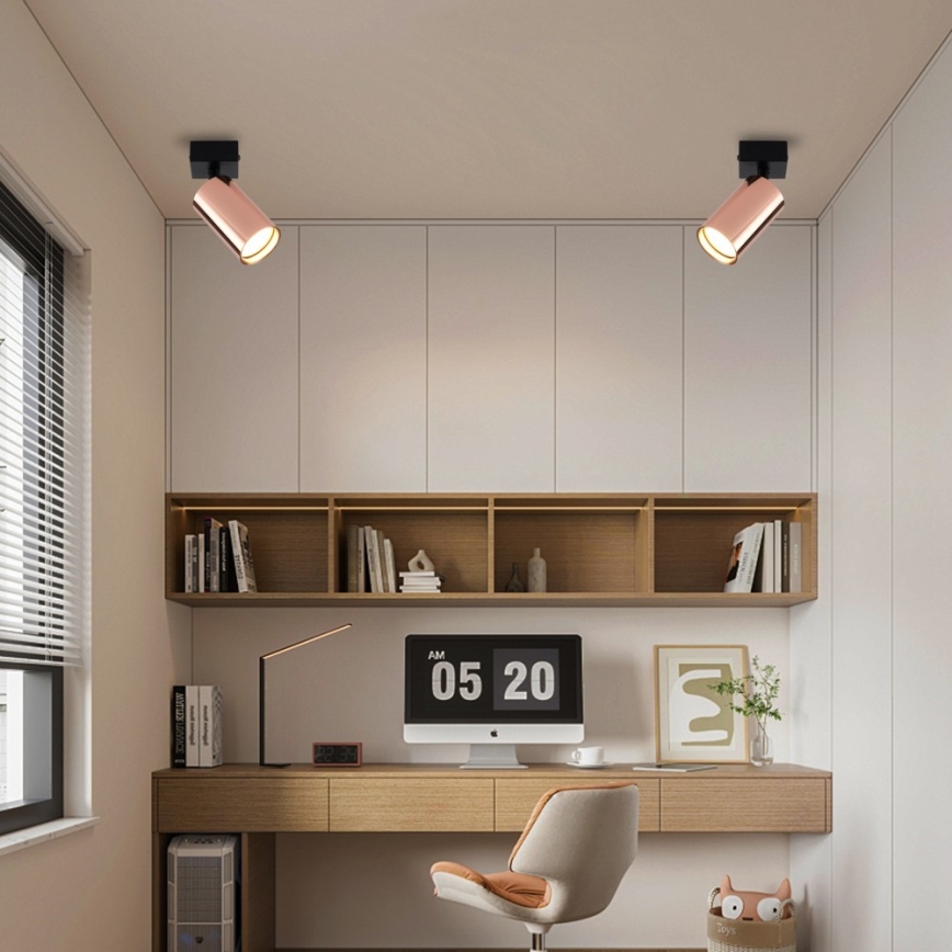 Faretto PUNTO 1xGU10/9W/230V oro rosa