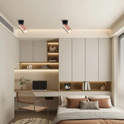 Faretto PUNTO 1xGU10/9W/230V oro rosa