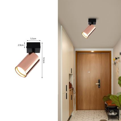 Faretto PUNTO 1xGU10/9W/230V oro rosa