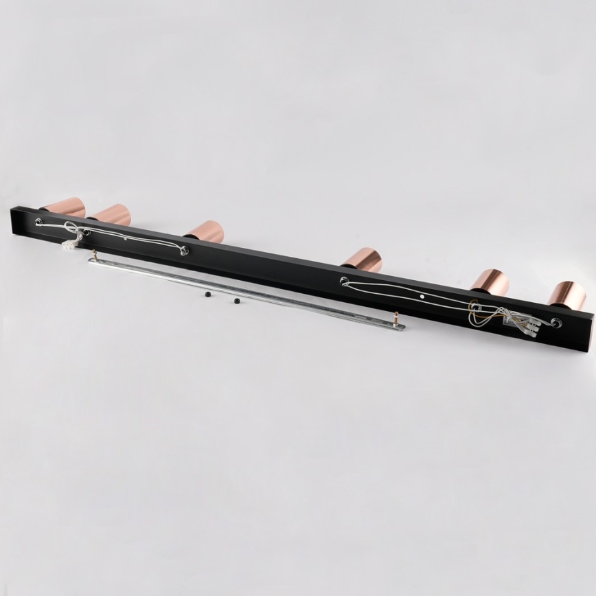 Faretto PUNTO 6xGU10/9W/230V oro rosa