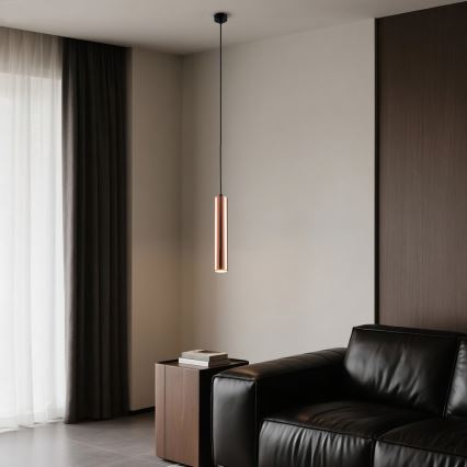 Lampadario a sospensione con cavo PUNTO 1xGU10/9W/230V oro rosa