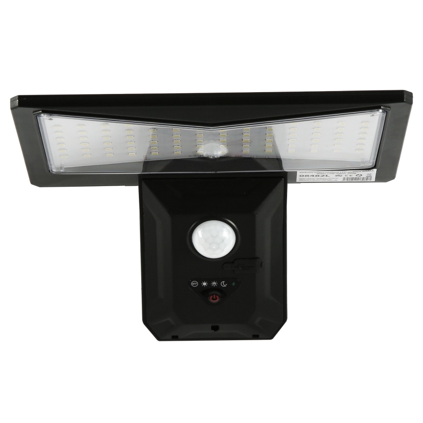 Applique a LED solare con sensore LED/2,6W/5,5V IP65 1800 mAh nero
