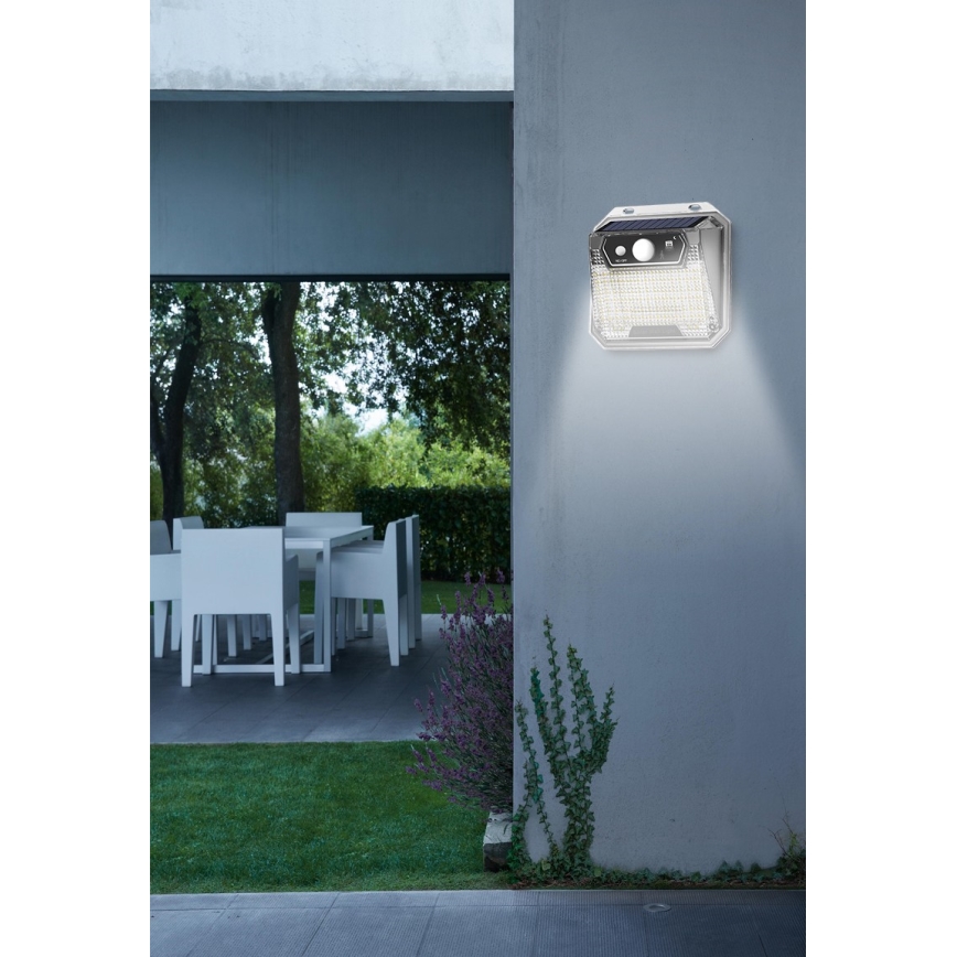 Applique a LED solare con sensore LED/3W/5,5V IP65 1200 mAh
