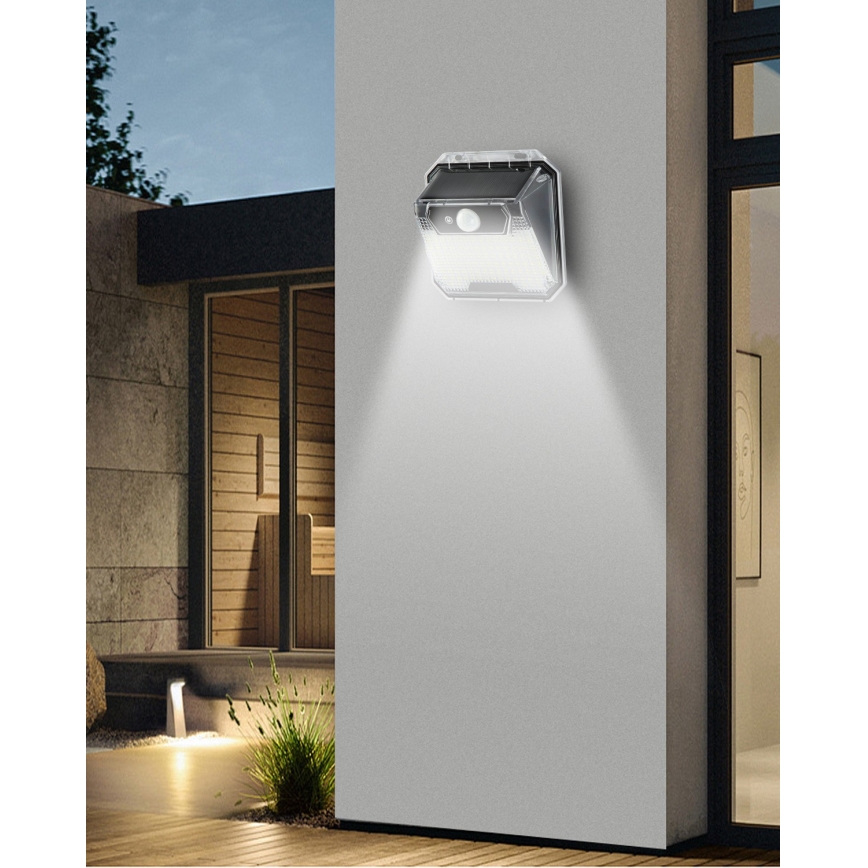 Applique a LED solare con sensore LED/3W/5,5V IP65 1200 mAh