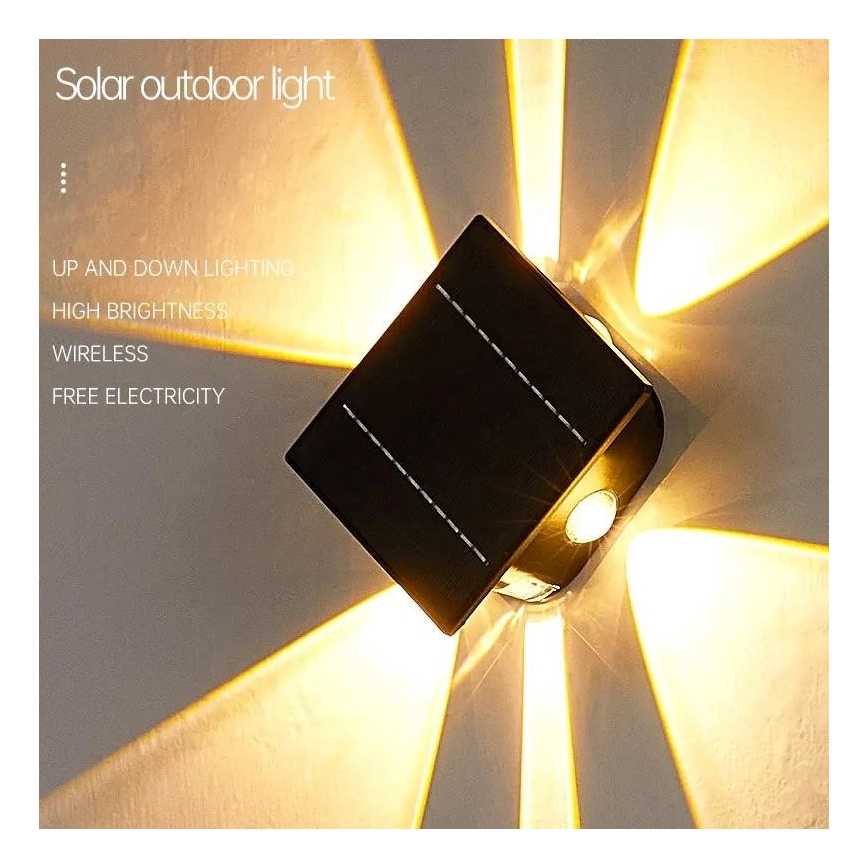 Applique a LED solare con sensore LED/2W/5V IP54 1300 mAh