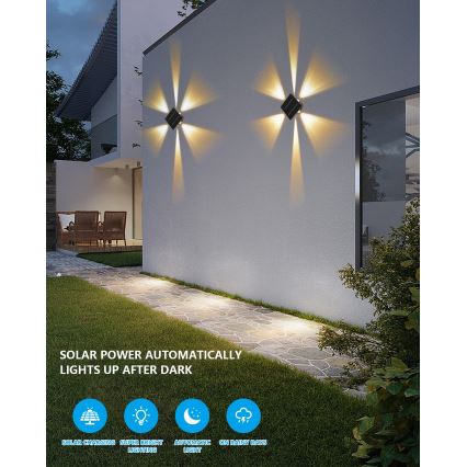 Applique a LED solare con sensore LED/2W/5V IP54 1300 mAh