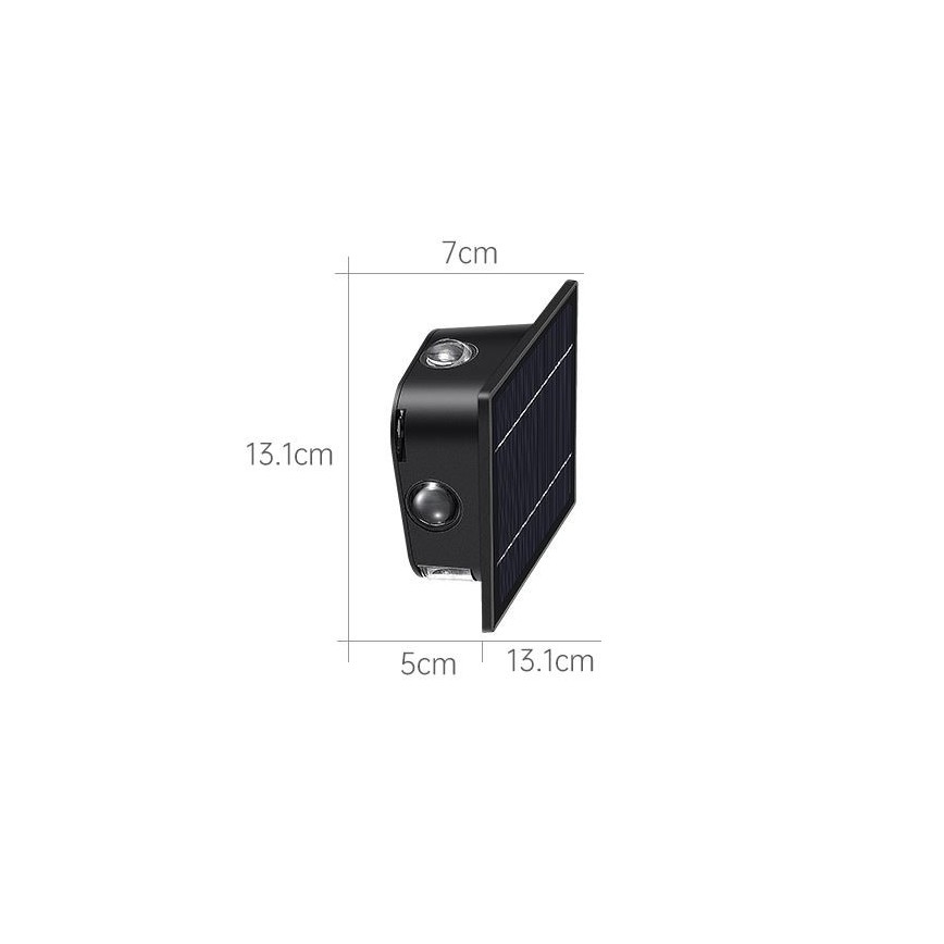 Applique a LED solare con sensore LED/2W/5V IP54 1300 mAh