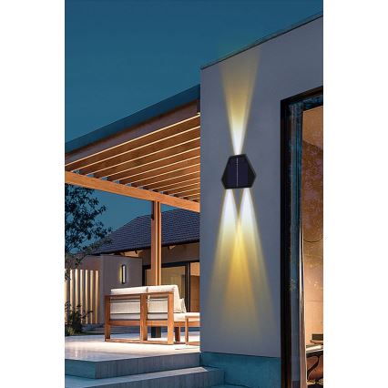 Applique a LED solare con sensore LED/2W/5V IP54 1300 mAh