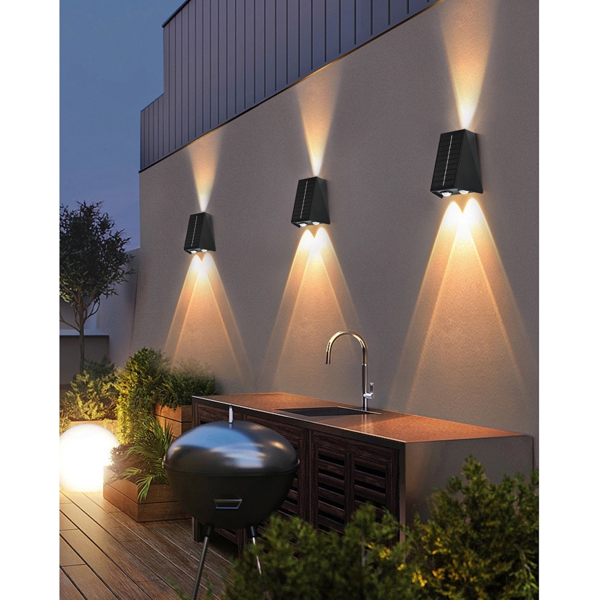 Applique a LED solare con sensore LED/2W/5V IP54 1300 mAh