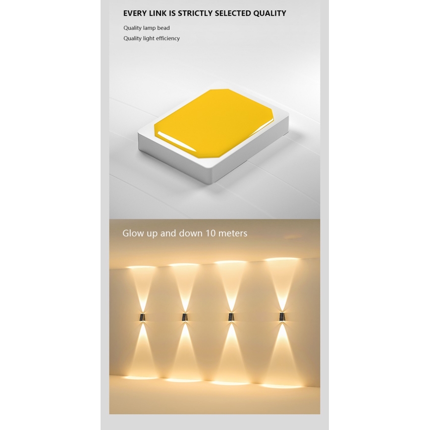 Applique a LED solare con sensore LED/2W/5V IP54 1300 mAh