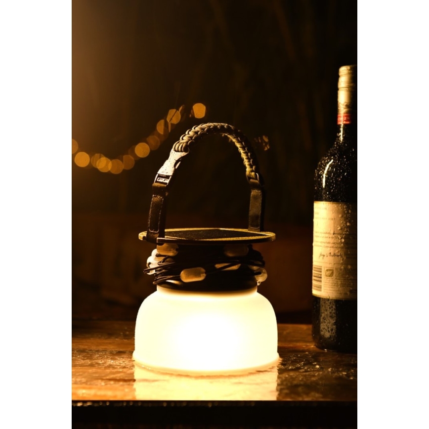 LED RGB Lampada solare portatile ricaricabile con catena LED/10W/5V 3600 mAh IP65 3600 mAh