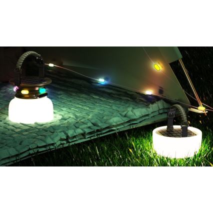 LED RGB Lampada solare portatile ricaricabile con catena LED/10W/5V 3600 mAh IP65 3600 mAh