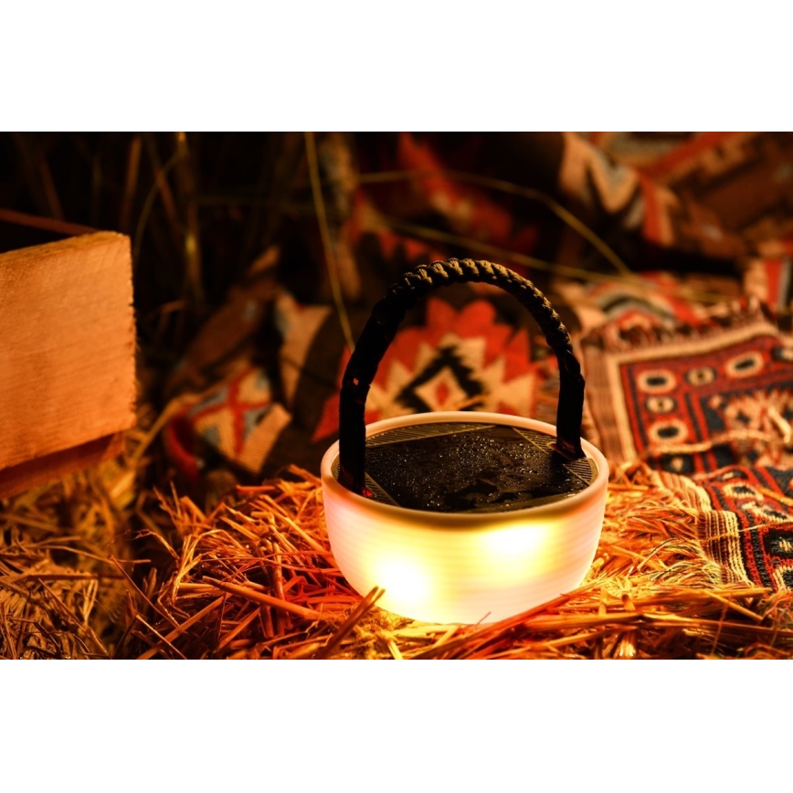 LED RGB Lampada solare portatile ricaricabile con catena LED/10W/5V 3600 mAh IP65 3600 mAh
