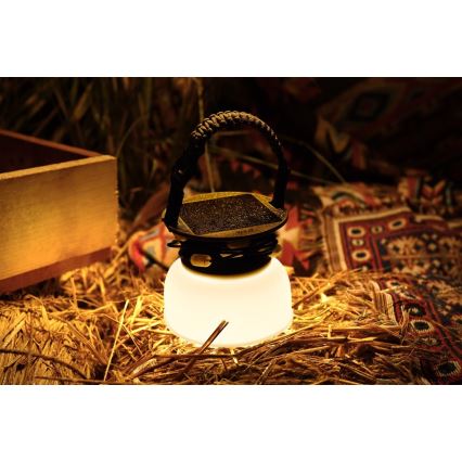 LED RGB Lampada solare portatile ricaricabile con catena LED/10W/5V 3600 mAh IP65 3600 mAh