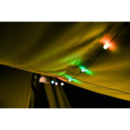 LED RGB Lampada solare portatile ricaricabile con catena LED/10W/5V 3600 mAh IP65 3600 mAh