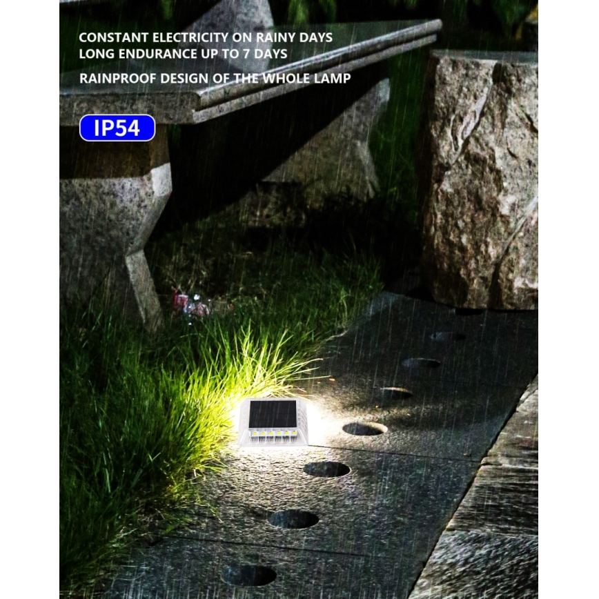 LED Illuminazione solare per esterni con sensore LED/0,03W/1,2V IP54 800 mAh