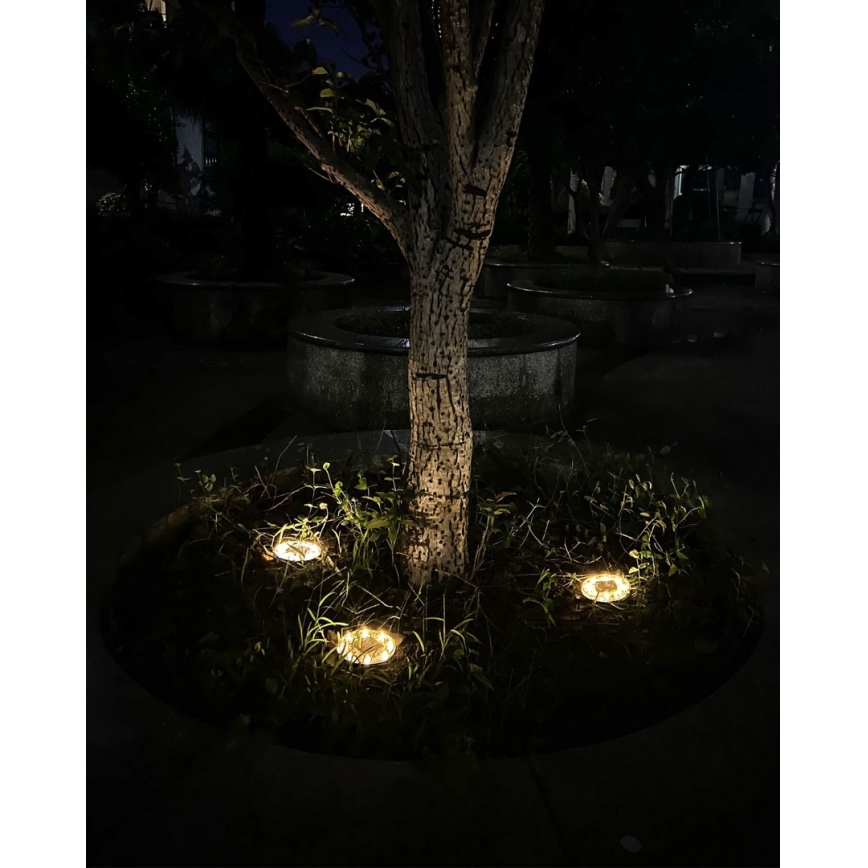 SET 4x LED Illuminazione solare da esterno con sensore LED/0,048W/2V IP68 600 mAh
