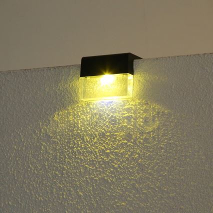 SET 2x LED RGB Applique solare LED/1W/1,2V 3500K IP65 600 mAh
