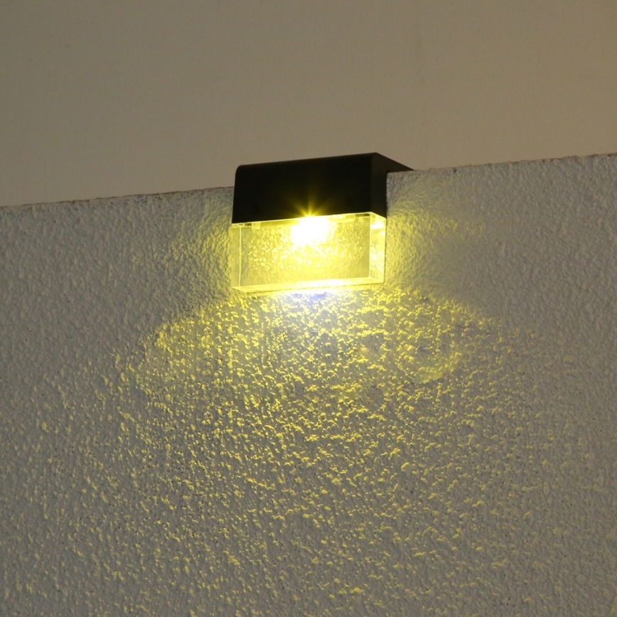 SET 2x LED RGB Applique solare LED/1W/1,2V 3500K IP65 600 mAh