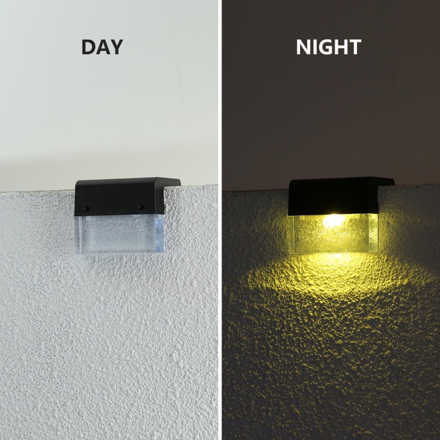 SET 2x LED RGB Applique solare LED/1W/1,2V 3500K IP65 600 mAh