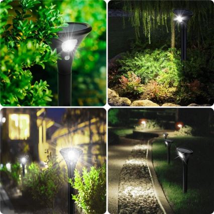 Lampada solare LED con sensore LED/1W/3,7V 6000K IP65 1500 mAh