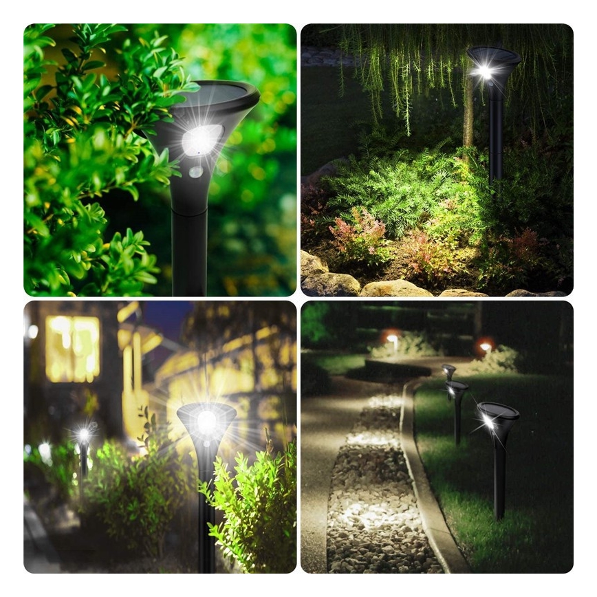 Lampada solare LED con sensore LED/1W/3,7V 6000K IP65 1500 mAh