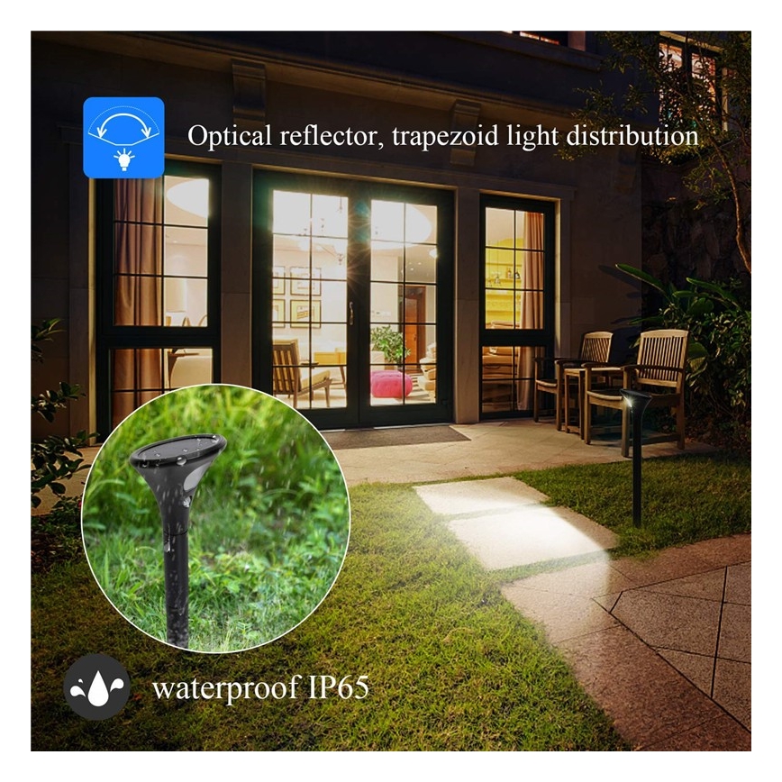 Lampada solare LED con sensore LED/1W/3,7V 6000K IP65 1500 mAh