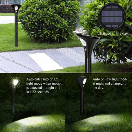 Lampada solare LED con sensore LED/1W/3,7V 6000K IP65 1500 mAh