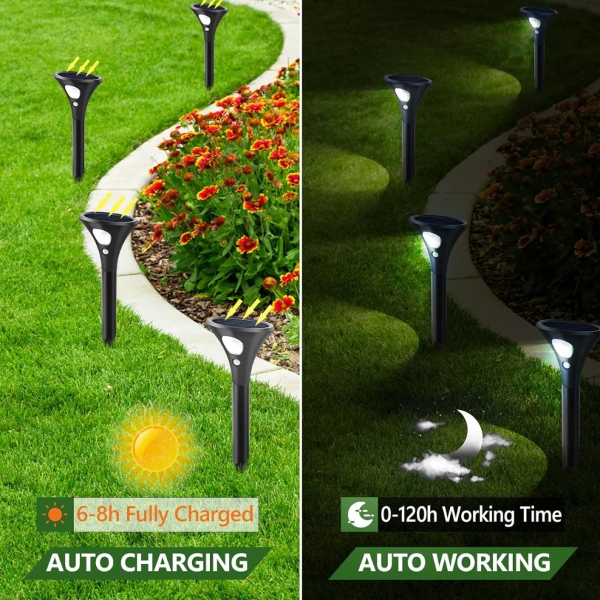 Lampada solare LED con sensore LED/1W/3,7V 6000K IP65 1500 mAh