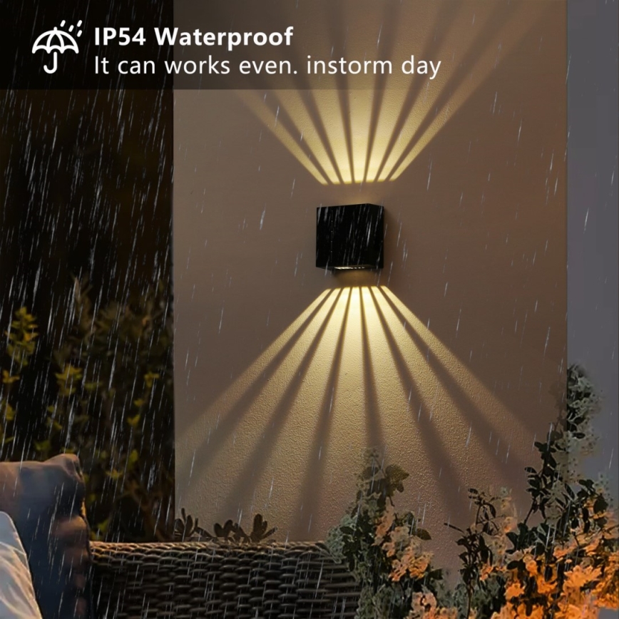 Applique a LED solare LED/2W/3,7V 4000K IP44 1300 mAh