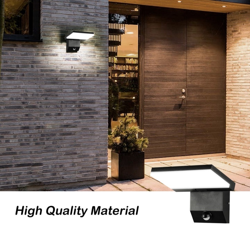 Applique da esterno con sensore MODERN LED/18W/230V IP65
