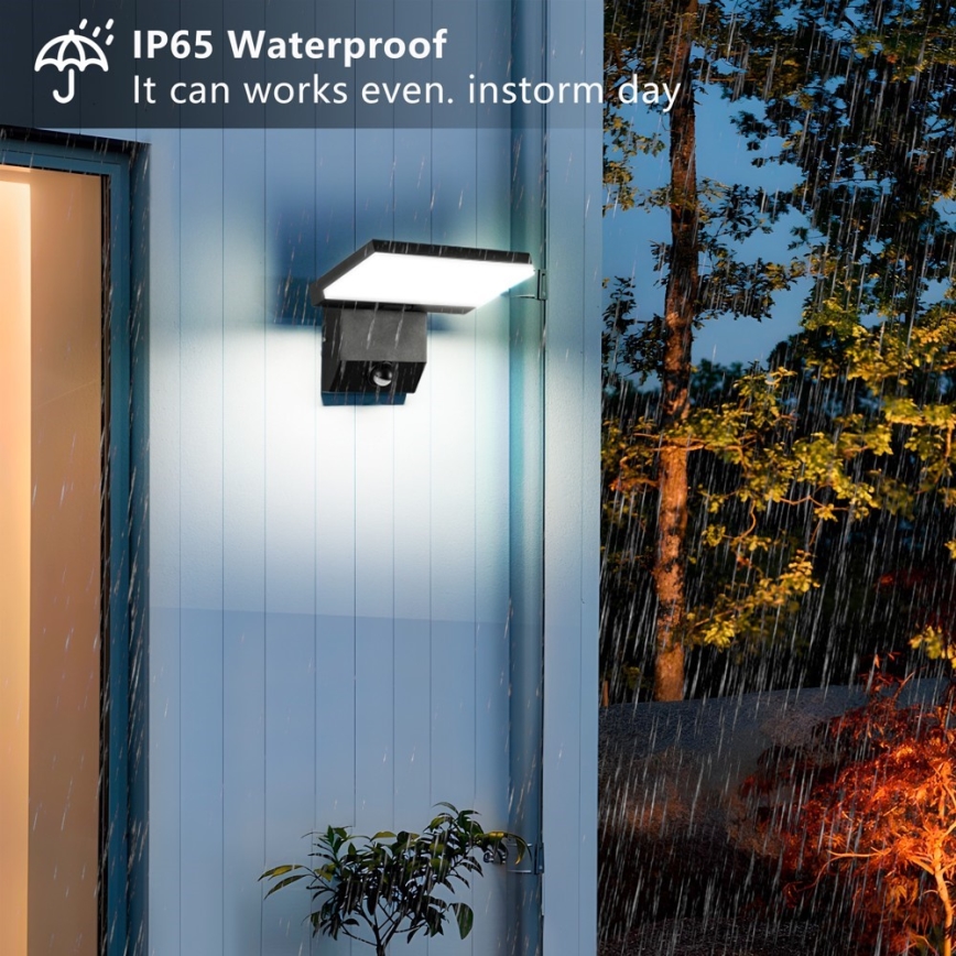 Applique da esterno con sensore MODERN LED/18W/230V IP65