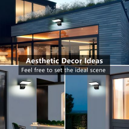 Applique da esterno con sensore MODERN LED/18W/230V IP65