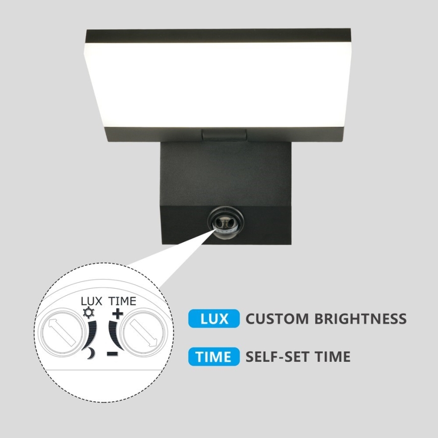 Applique da esterno con sensore MODERN LED/18W/230V IP65