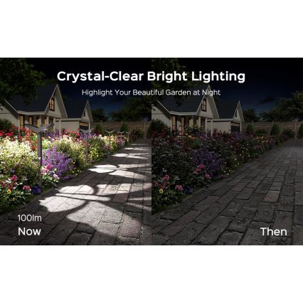 Lampada solare a LED con sensore SUN BUTTERFLY LED/1,5W/3,7V 3000/6000K IP65 1500 mAh