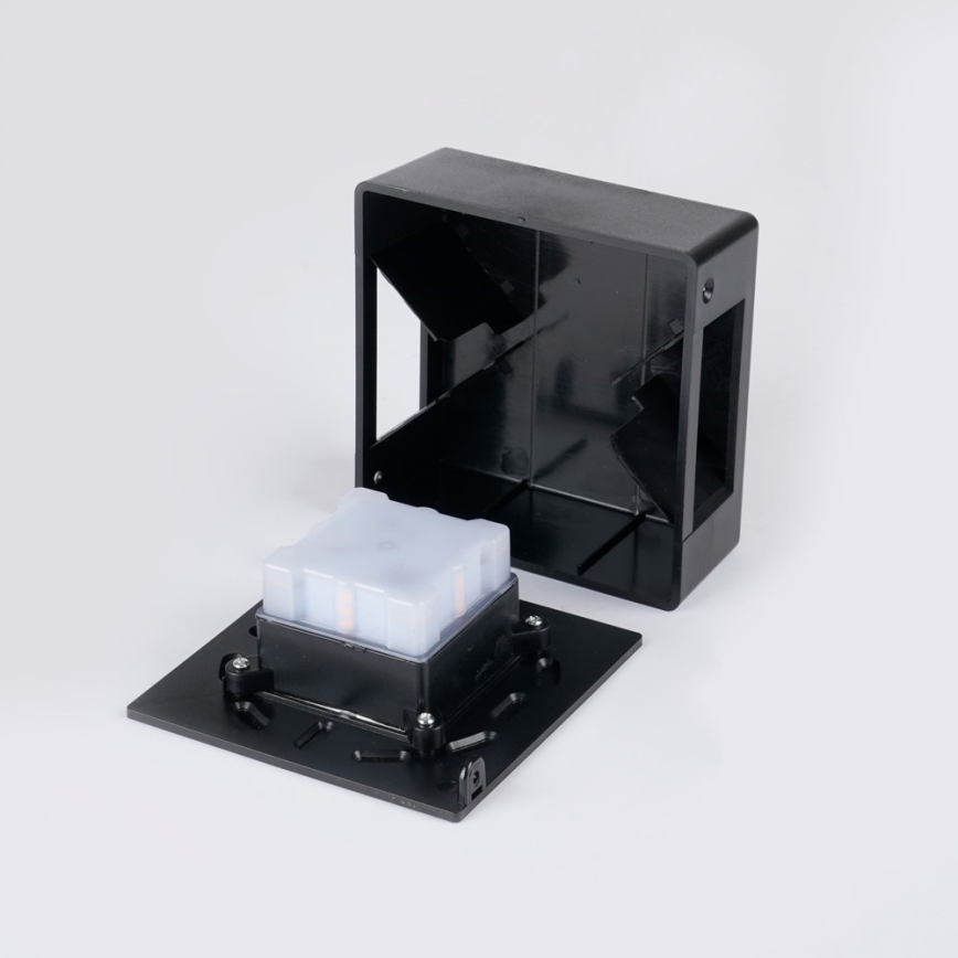 Applique LED da esterno LUXLINE 6W/230V 3000K IP54 nero