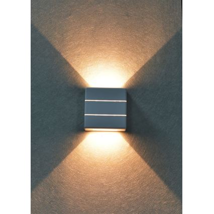 Lampada da parete LED per esterni LUXLINE 6W/230V 3000K IP54 bianca