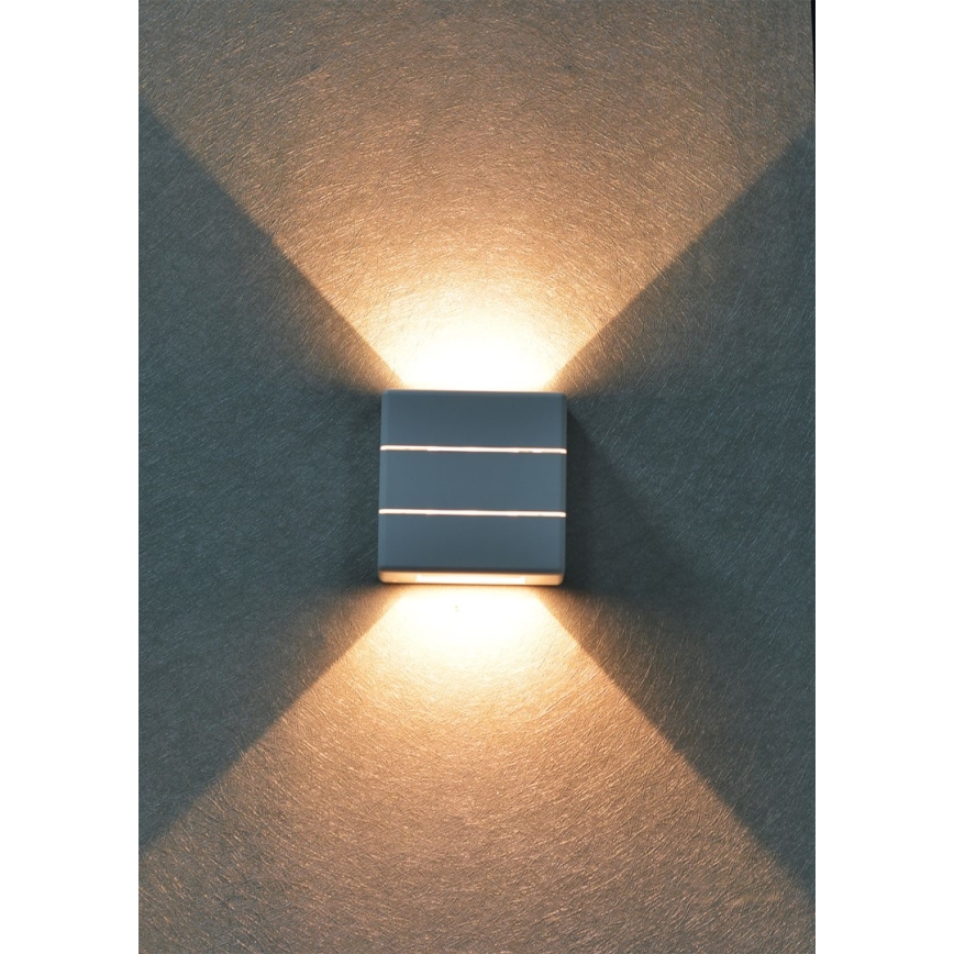 Lampada da parete LED per esterni LUXLINE 6W/230V 3000K IP54 bianca